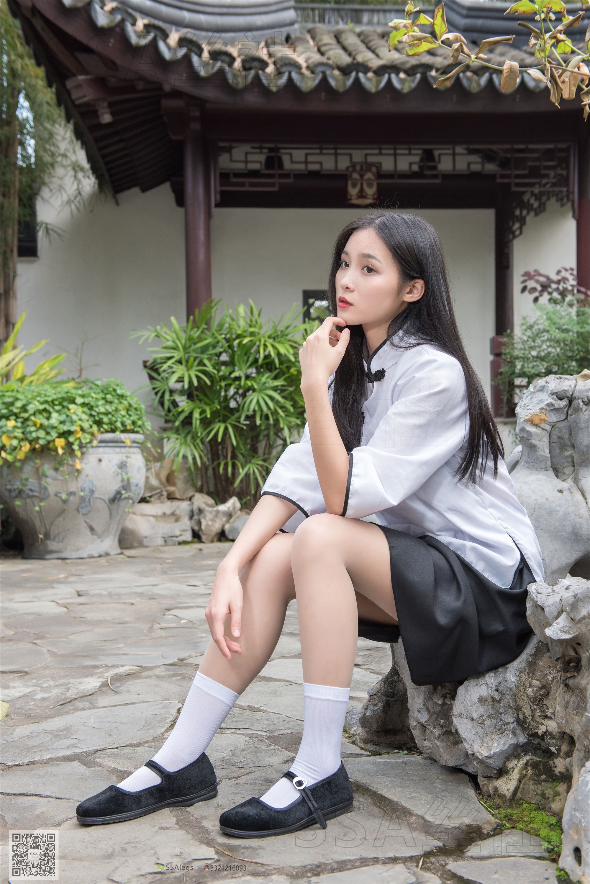 SSA丝社 超清写真 NO.068 君君 民国学妹肉丝白袜